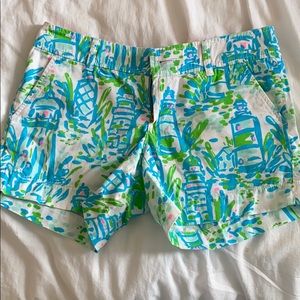 Lighthouse Blue Lilly Pulitzer Callahan Shorts